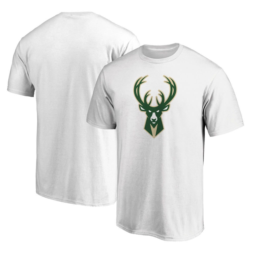 Milwaukee Bucks Primary Team Logo T-Shirt - White online