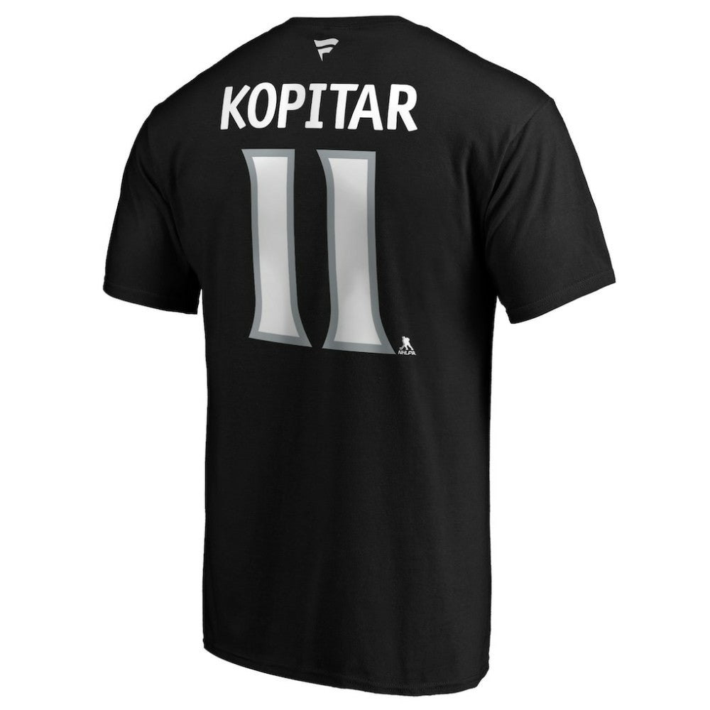 Anze Kopitar Los Angeles Kings Fanatics Authentic Stack Player Name & Number T-Shirt - Black T-shirts
