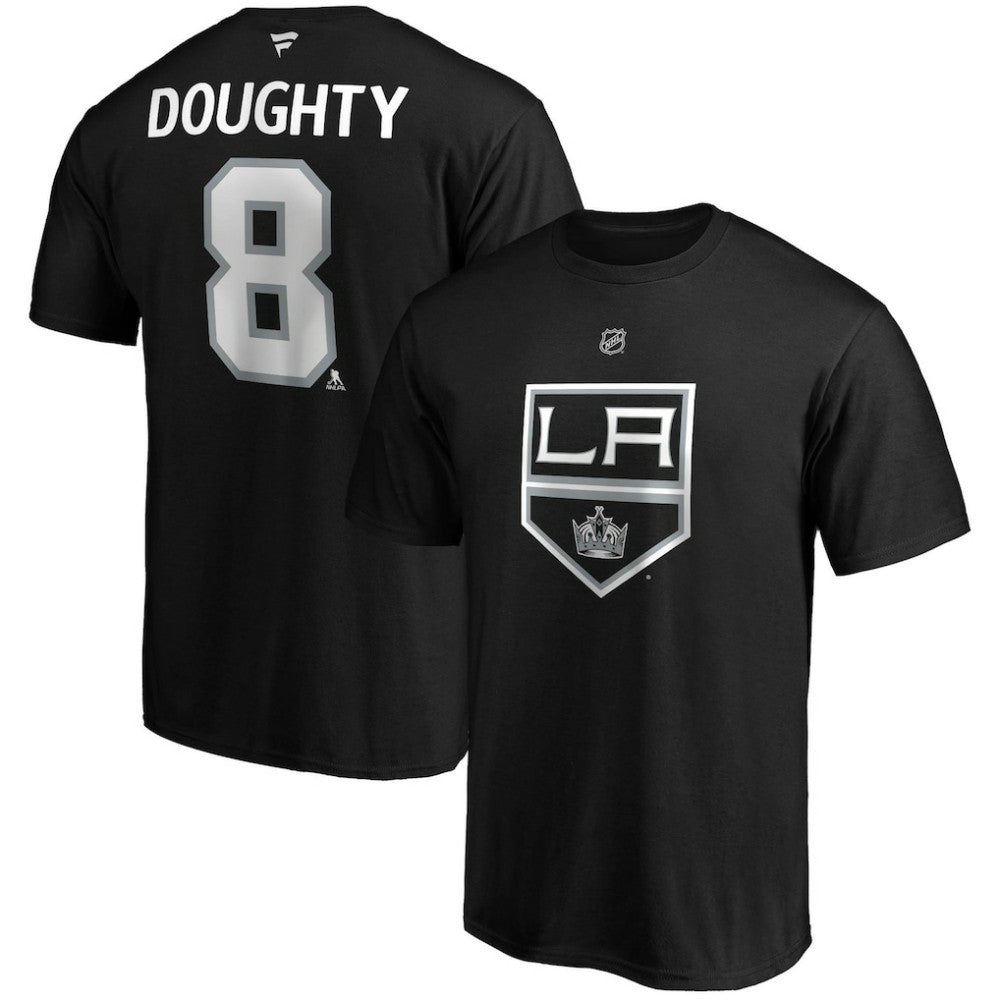 Drew Doughty Los Angeles Kings Fanatics Authentic Stack Name & Number Team T-Shirt - Black T-shirts
