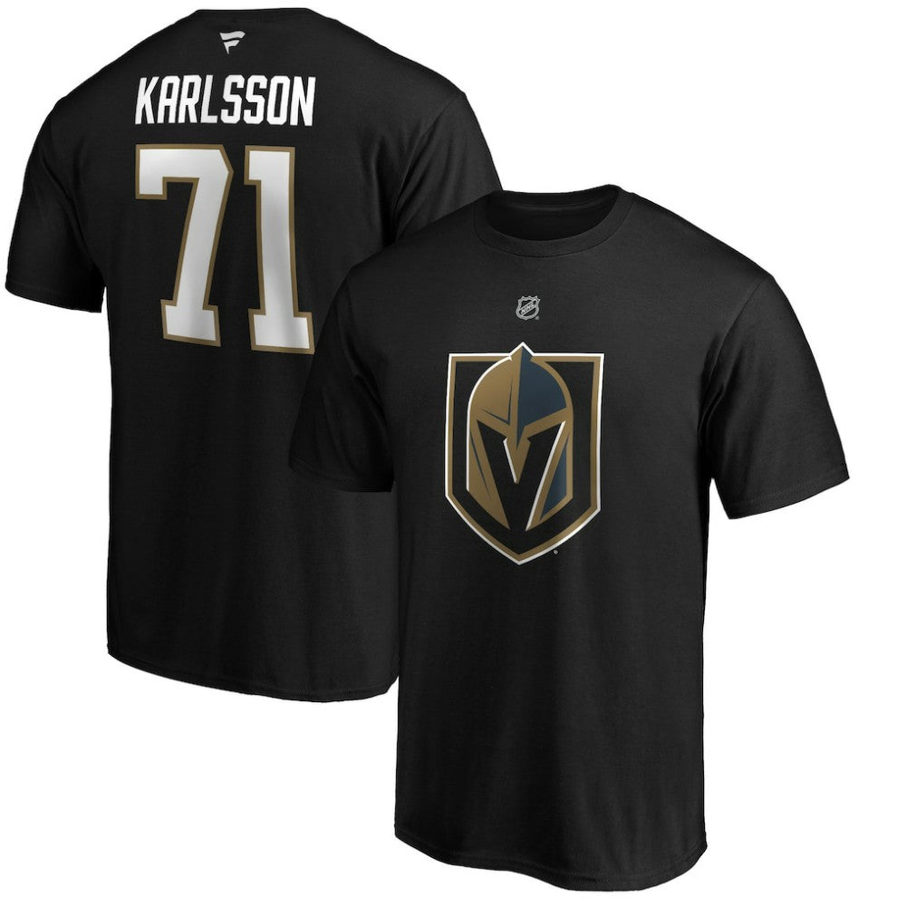 William Karlsson Vegas Golden Knights Fanatics Authentic Stack Player Name & Number T-Shirt - Black T-shirts