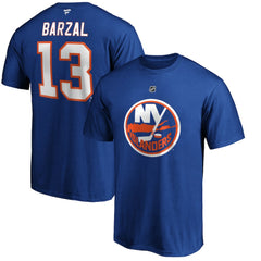 Mathew Barzal New York Islanders Fanatics Authentic Stack Player Name & Number T-Shirt - Royal T-shirts