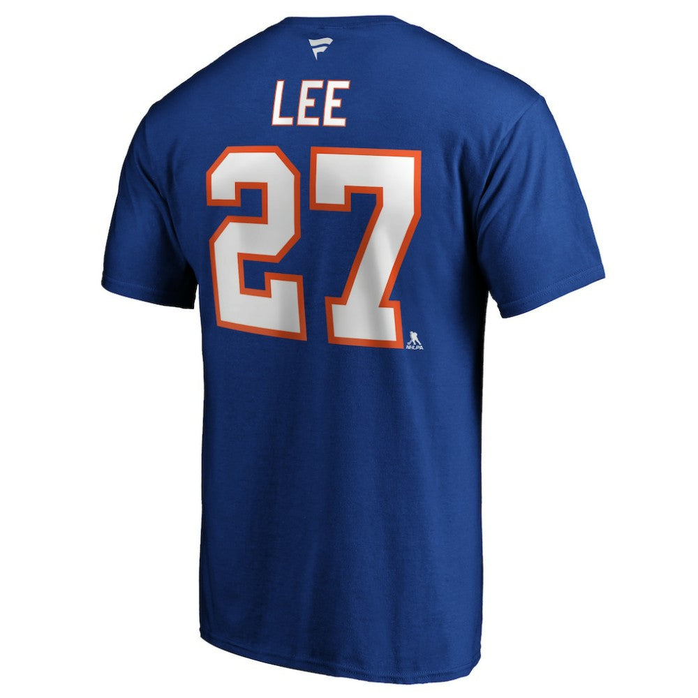Anders Lee New York Islanders Fanatics Authentic Stack Player Name & Number T-Shirt - Royal T-shirts