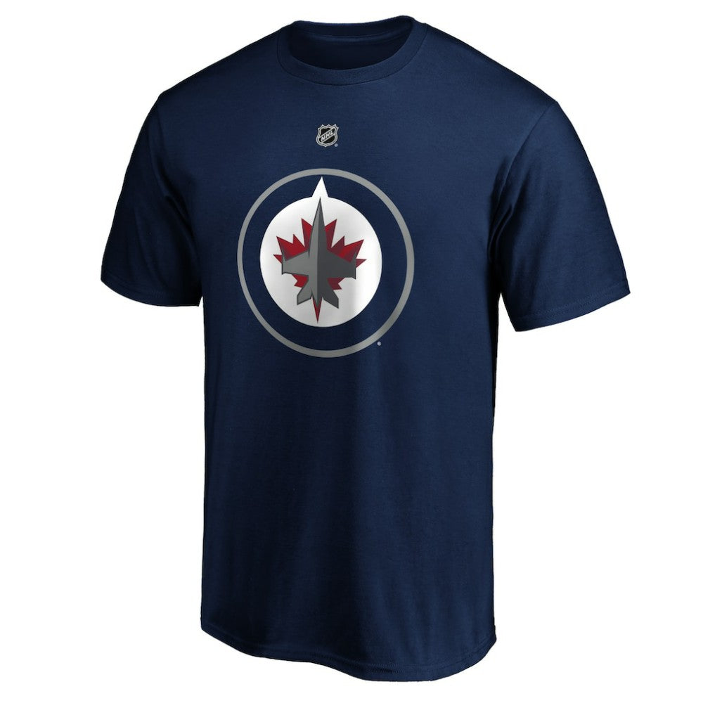 Mark Scheifele Winnipeg Jets Fanatics Authentic Stack Name & Number Team T-Shirt - Navy T-shirts