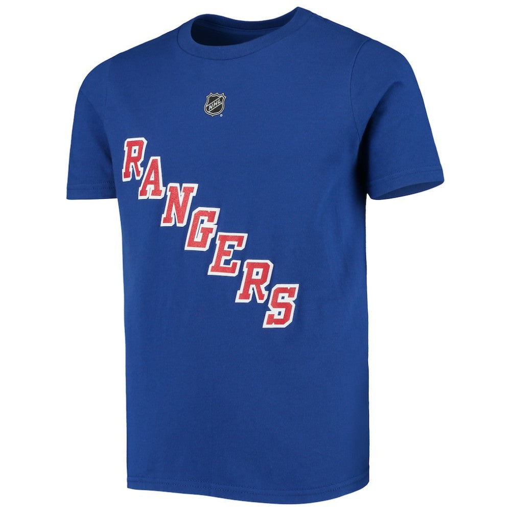 Artemi Panarin New York Rangers Youth Player Name & Number T-Shirt - Blue T-shirts