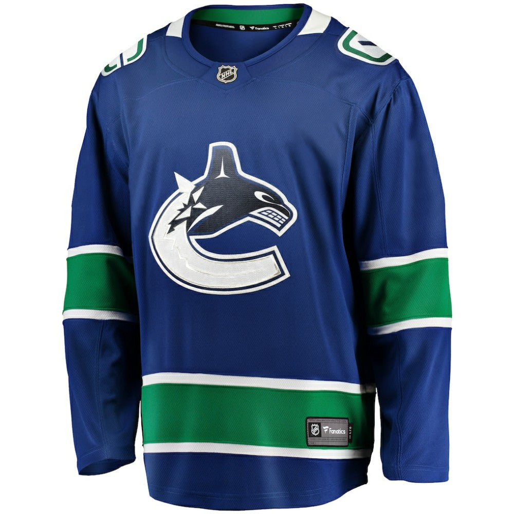 Vancouver Canucks Fanatics Home Team Breakaway Jersey - Blue Jerseys