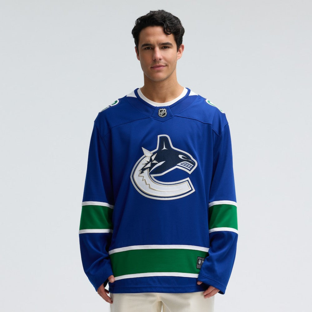 Vancouver Canucks Fanatics Home Team Breakaway Jersey - Blue Jerseys