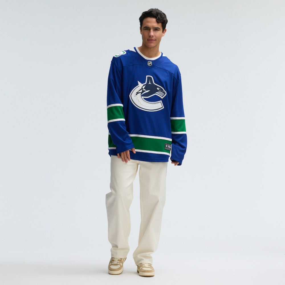 Vancouver Canucks Fanatics Home Team Breakaway Jersey - Blue Jerseys
