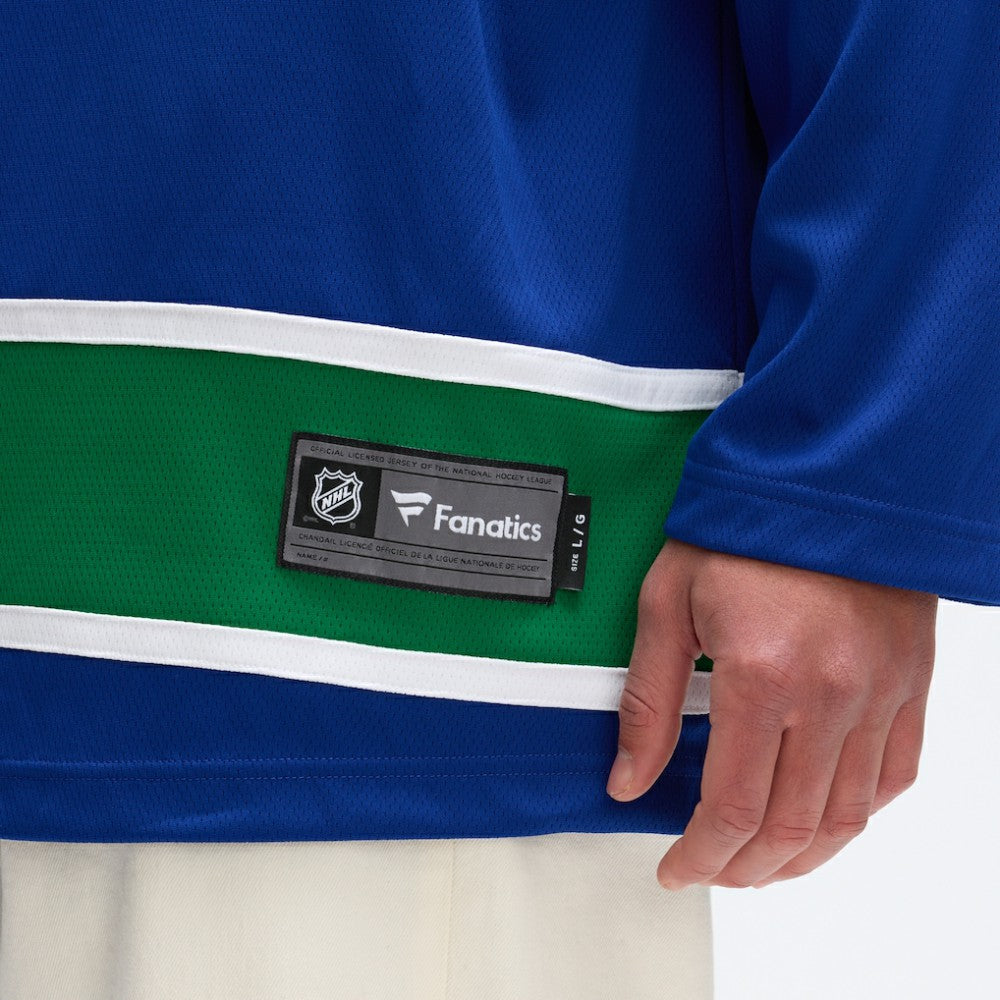 Vancouver Canucks Fanatics Home Team Breakaway Jersey - Blue Jerseys