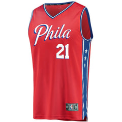 Joel Embiid Philadelphia 76ers Youth 2019/20 Fast Break Replica Player Team Jersey - Statement Edition - Red online