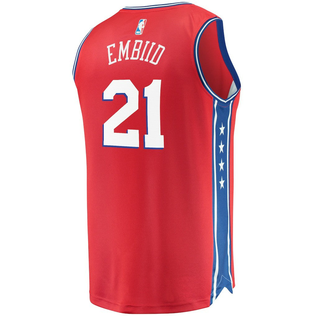 Joel Embiid Philadelphia 76ers Youth 2019/20 Fast Break Replica Player Team Jersey - Statement Edition - Red online