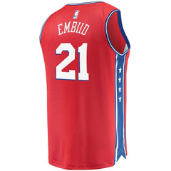Joel Embiid Philadelphia 76ers Youth 2019/20 Fast Break Replica Player Team Jersey - Statement Edition - Red online