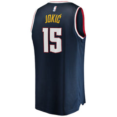 Nikola Jokic Denver Nuggets Fast Break Player Jersey sale - Icon Editi- Navy online