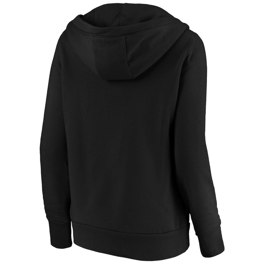 New Orleans Saints Women's Primary Team Logo V-Neck Pullover Hoodie - Black outlet