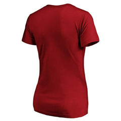 San Francisco 49ers Women's Primary Logo V-Neck T-Shirt - Scarlet for sale
