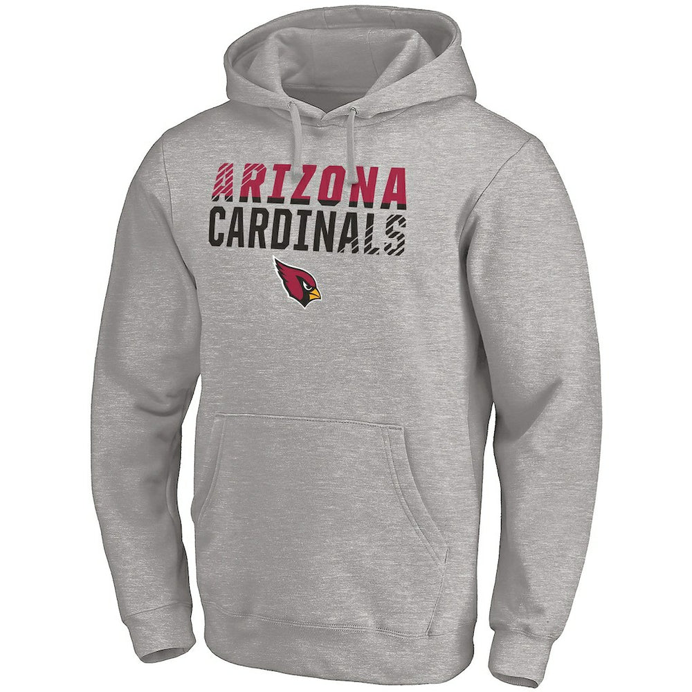 Arizona Cardinals Fade Out Fitted Pullover Hoodie - Heather Gray discount