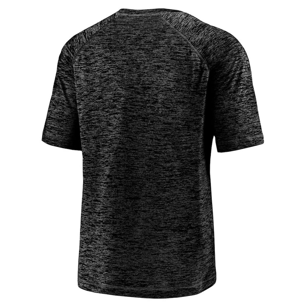 Carolina Panthers Nickname Wordmark Raglan Space Dye T-Shirt - Black sale