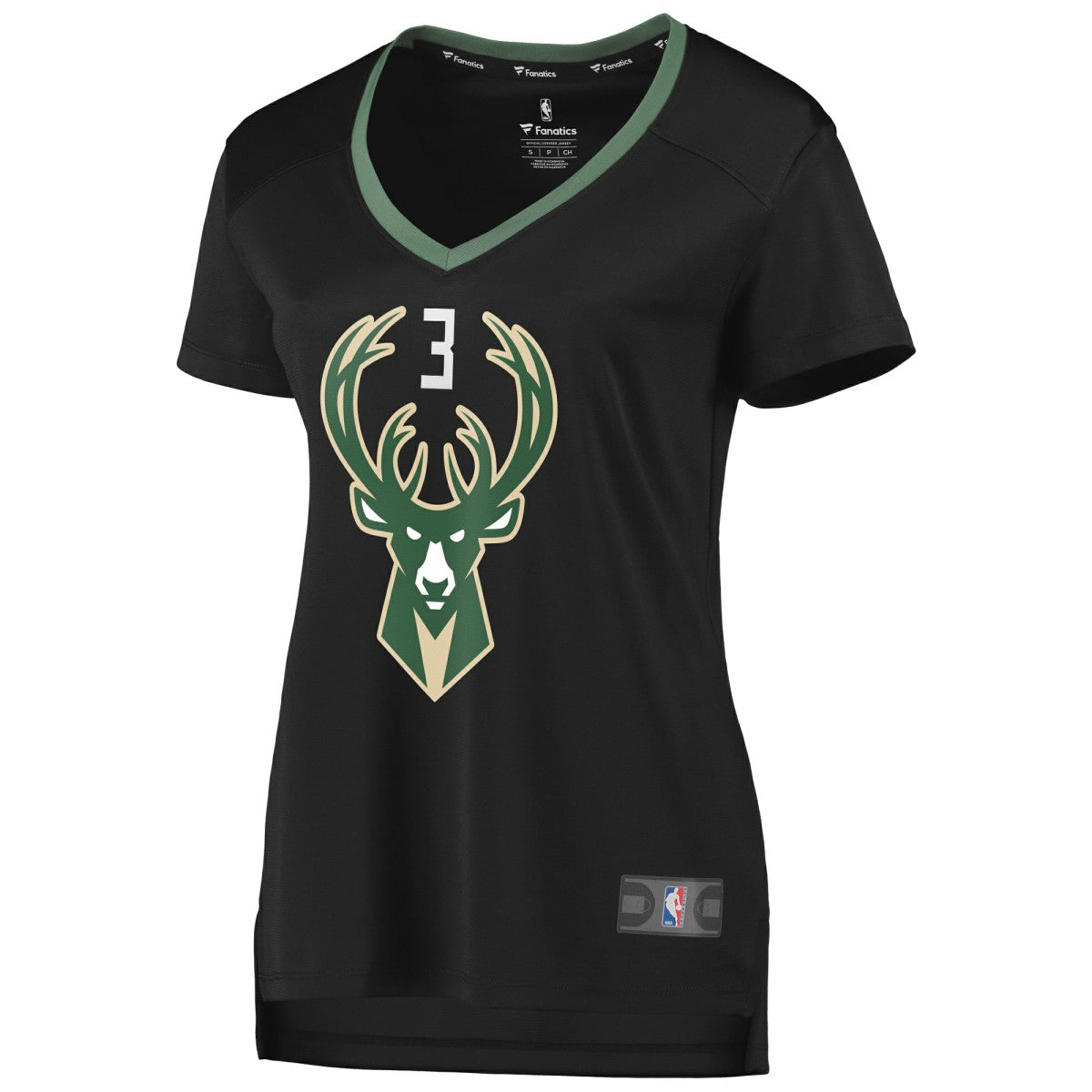 George Hill Milwaukee Bucks Women's Fast Break Replica Player Jersey - Statement Edition - Black cheap
