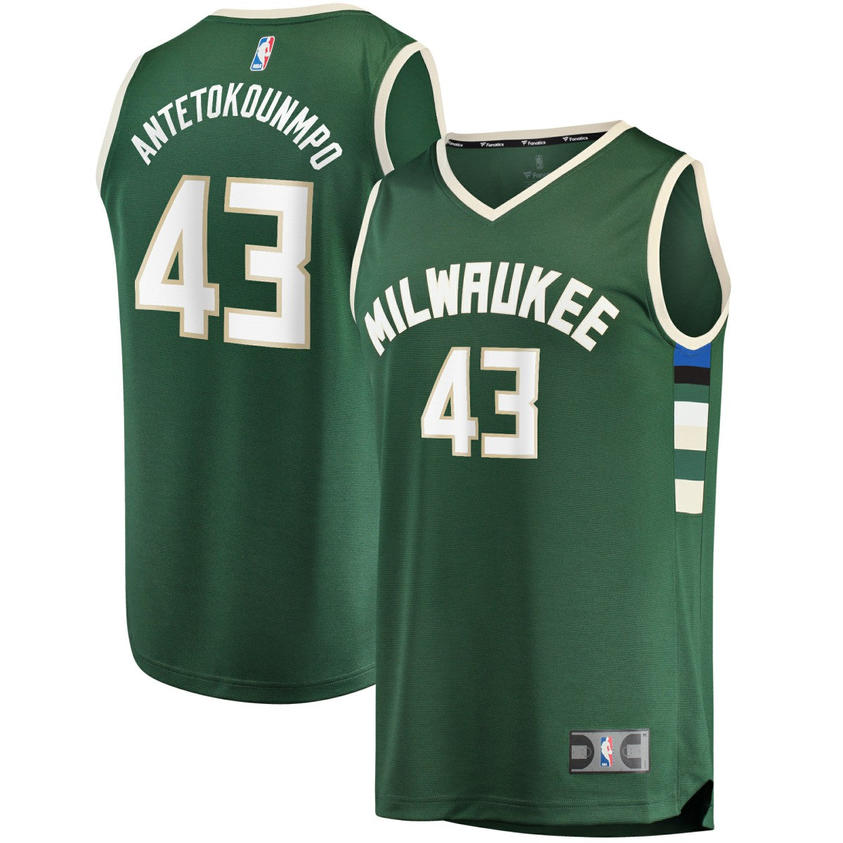 Thanasis Antetokounmpo Milwaukee Bucks Fast Break Replica Player Jersey - Icon Edition - Hunter Green on sale