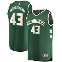 Thanasis Antetokounmpo Milwaukee Bucks Fast Break Replica Player Jersey - Icon Edition - Hunter Green on sale