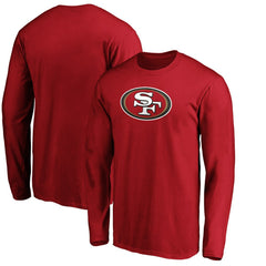 San Francisco 49ers Team Lockup Long Sleeve T-Shirt - Scarlet discount