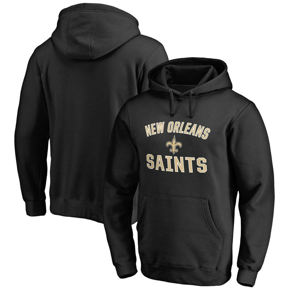 New Orleans Saints Victory Arch Team Fitted Pullover Hoodie - Black discount