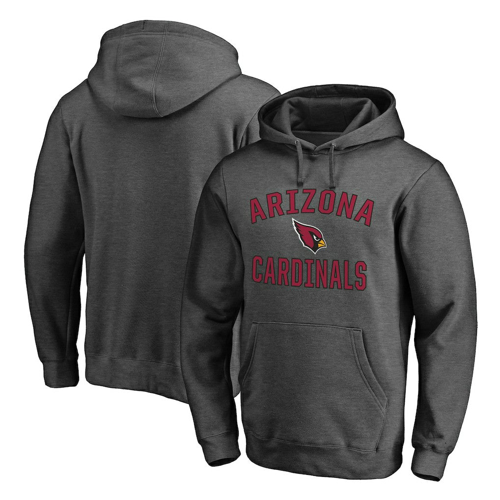 Arizona Cardinals Victory Arch Team Fitted Pullover Hoodie - Heather Charcoal outlet