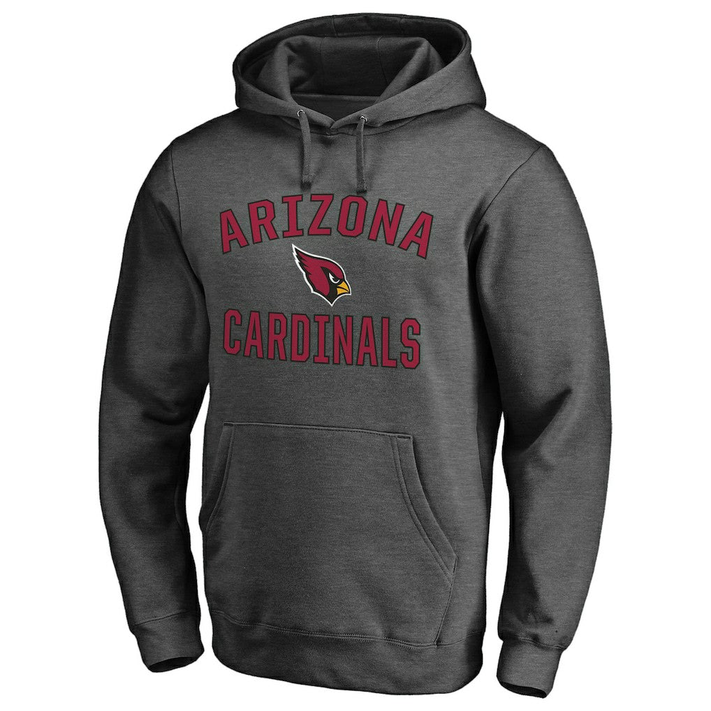 Arizona Cardinals Victory Arch Team Fitted Pullover Hoodie - Heather Charcoal outlet