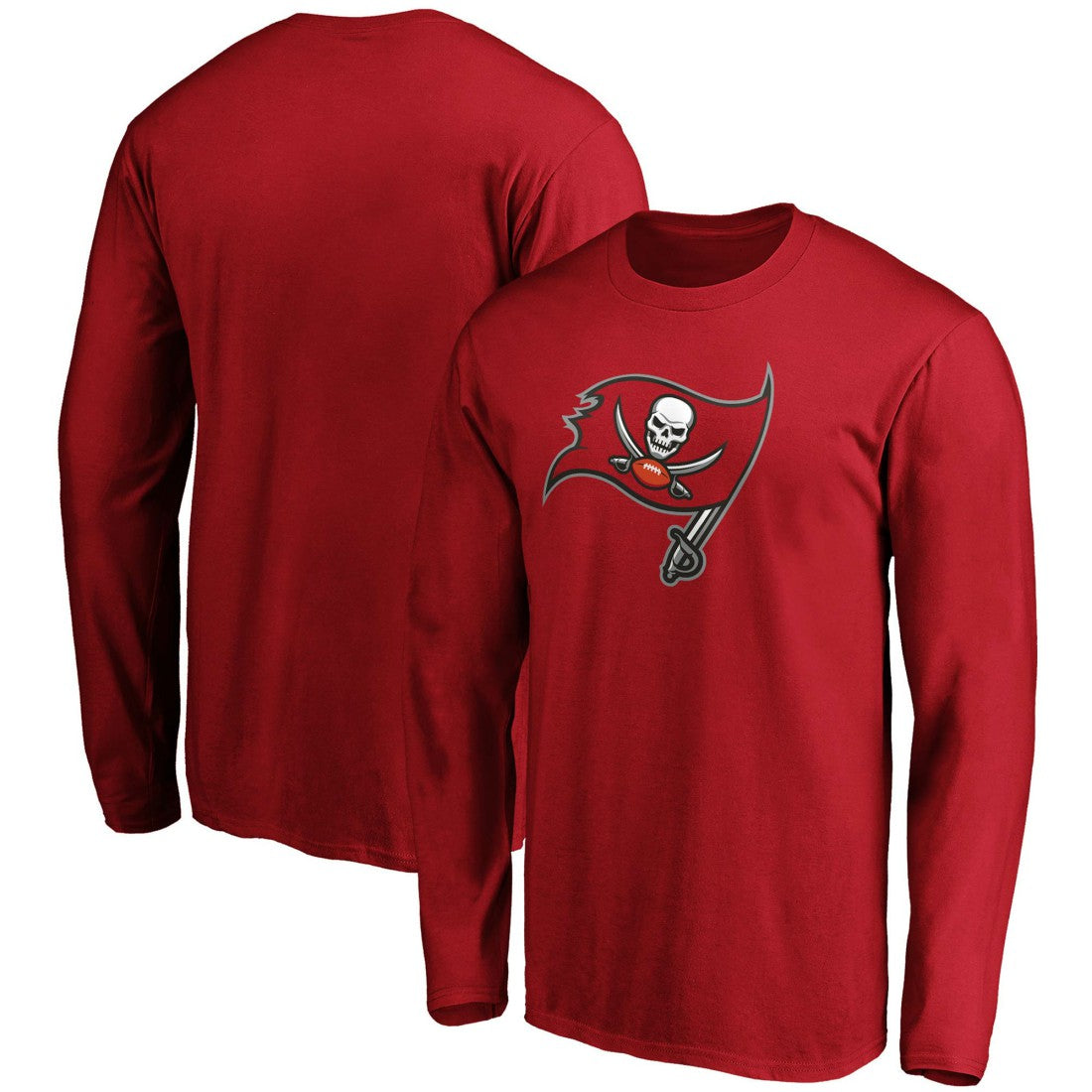 Tampa Bay Buccaneers Primary Logo Long Sleeve T-Shirt - Red sale