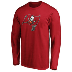 Tampa Bay Buccaneers Primary Logo Long Sleeve T-Shirt - Red sale