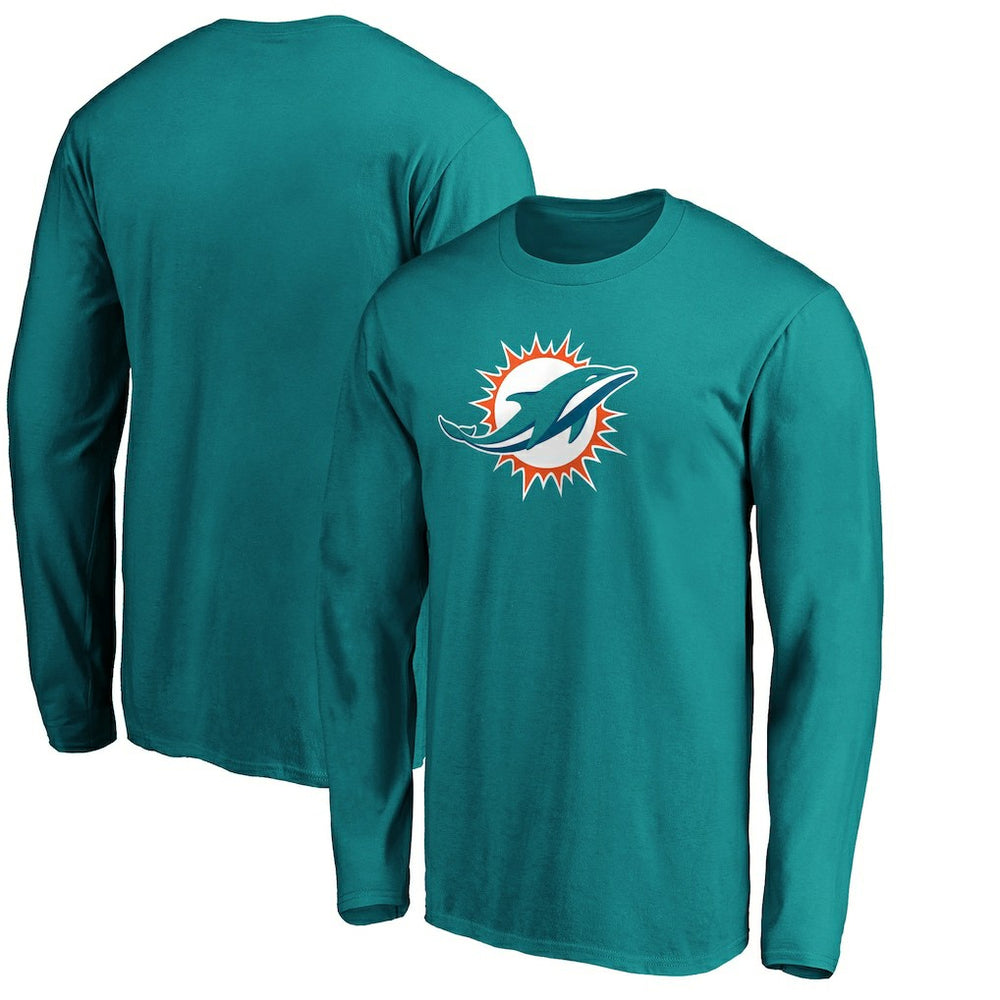 Miami Dolphins Primary Logo Long Sleeve T-Shirt - Aqua cheap