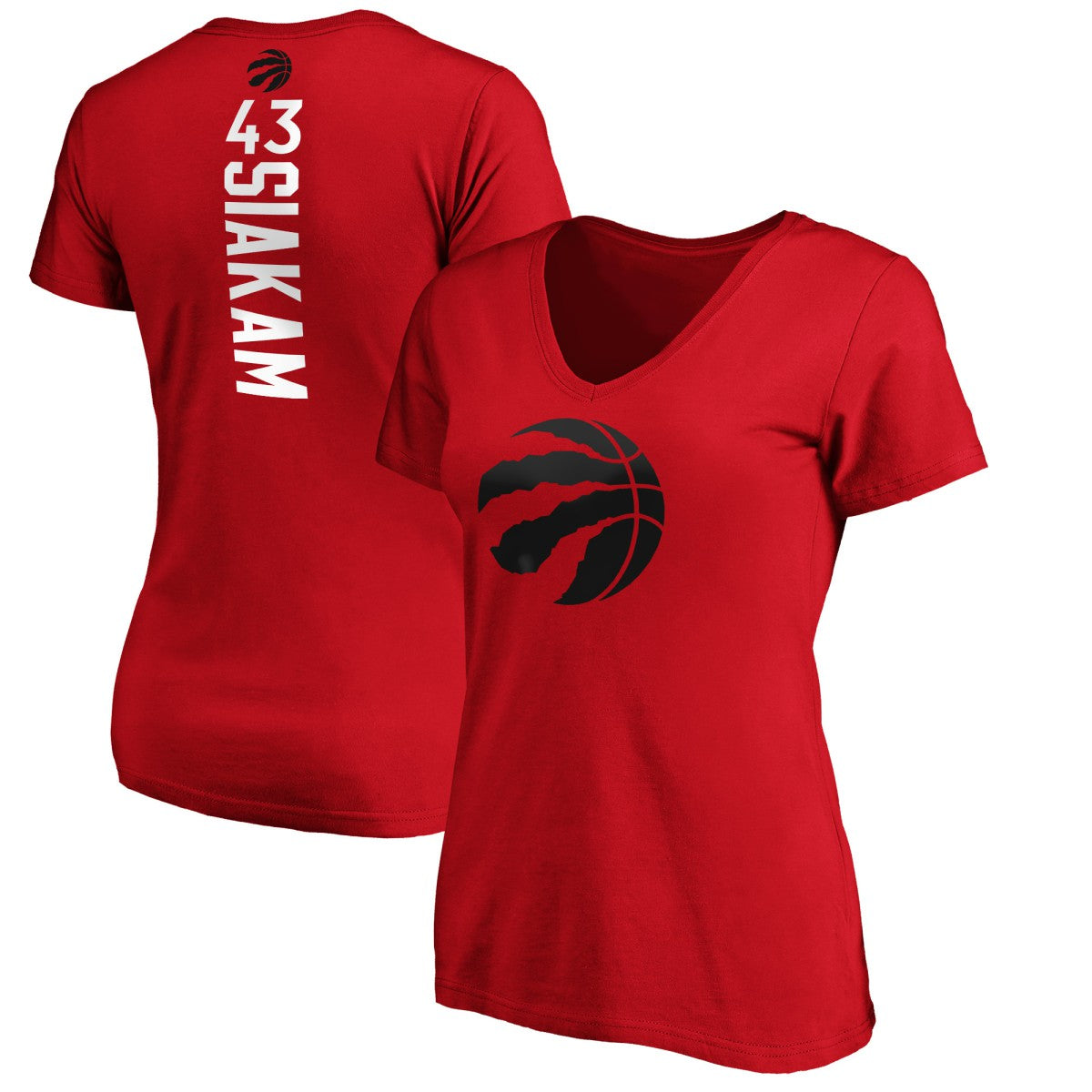 Pascal Siakam Toronto Raptors Women's Playmaker Name & Number T-Shirt - Red online