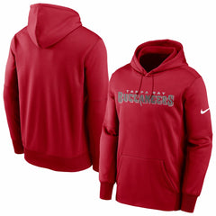Tampa Bay Buccaneers Fan Gear Wordmark Performance Pullover Hoodie - Red discount