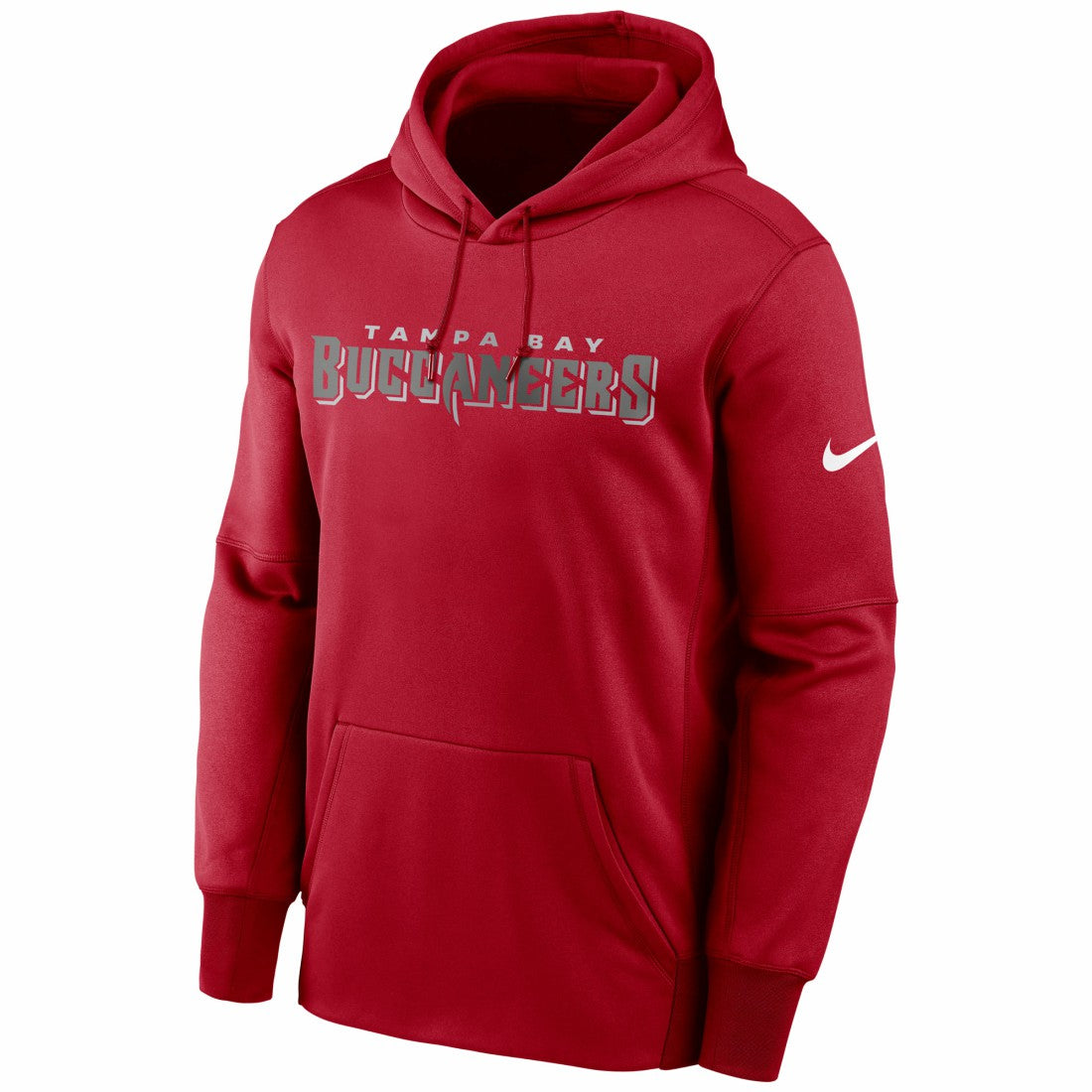 Tampa Bay Buccaneers Fan Gear Wordmark Performance Pullover Hoodie - Red discount