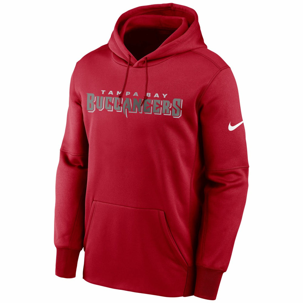 Tampa Bay Buccaneers Fan Gear Wordmark Performance Pullover Hoodie - Red discount