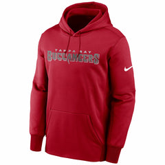 Tampa Bay Buccaneers Fan Gear Wordmark Performance Pullover Hoodie - Red discount