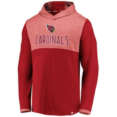 Arizona Cardinals Iconic Marbled Clutch Hoodie Long Sleeve T-Shirt - Cardinal outlet