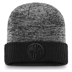 Edmonton Oilers Fanatics Authentic Pro Travel & Training Cuffed Knit Hat - Black Hats