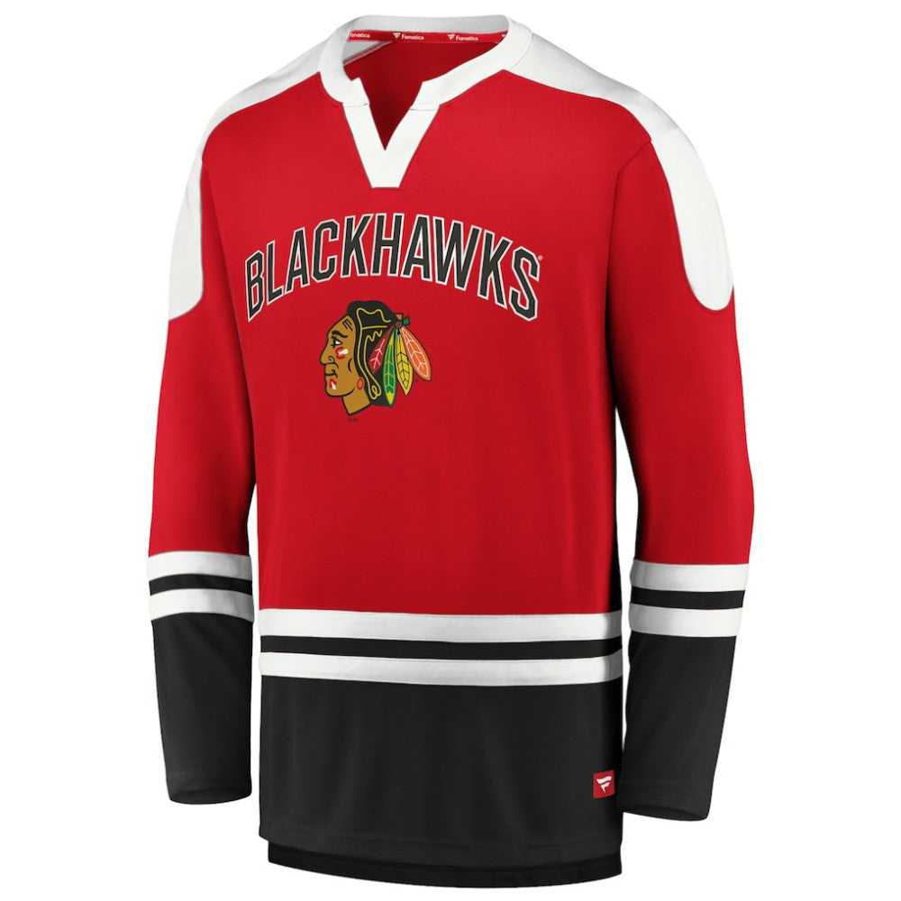 Chicago Blackhawks Fanatics Iconic Slapshot Long Sleeve T-Shirt - Red/Black T-shirts