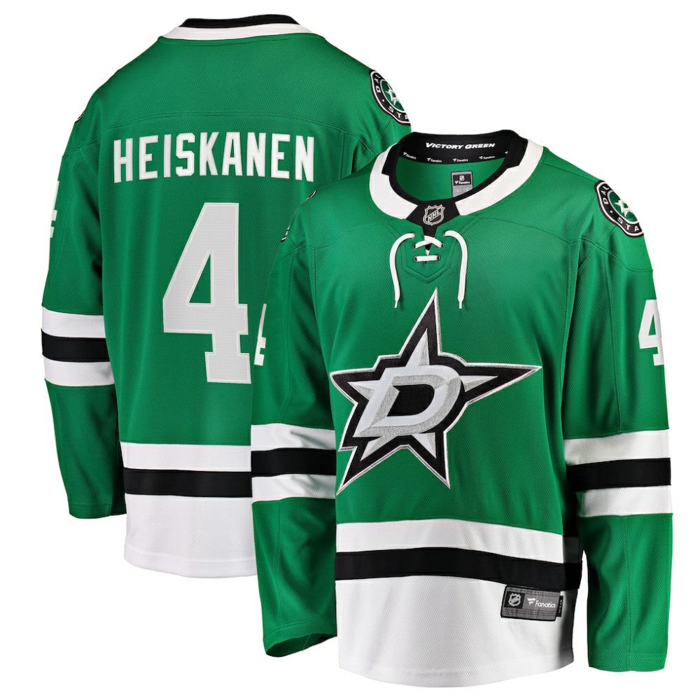 Miro Heiskanen Dallas Stars Fanatics Team Color Breakaway Player Jersey - Kelly Green Jerseys