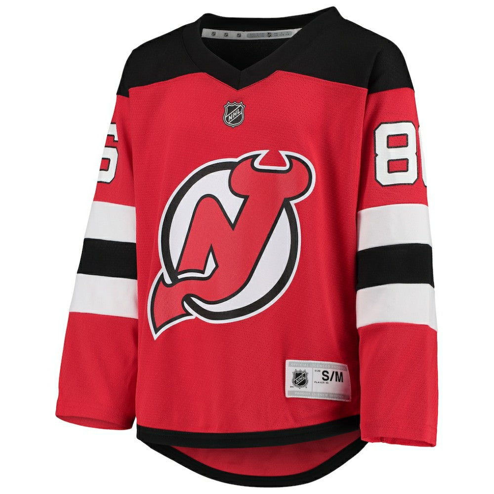 Jack Hughes New Jersey Devils Youth Home Player Replica Jersey - Red Jerseys