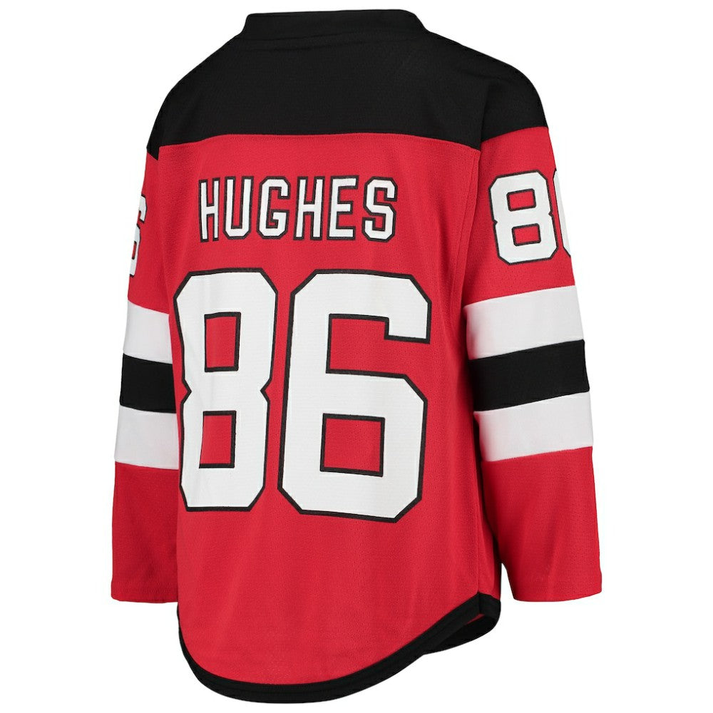 Jack Hughes New Jersey Devils Youth Home Player Replica Jersey - Red Jerseys