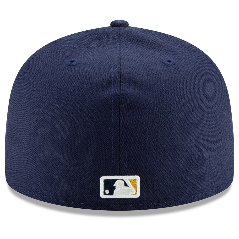 Milwaukee Brewers Home Authentic Collection On-Field 59FIFTY Fitted Hat Navy