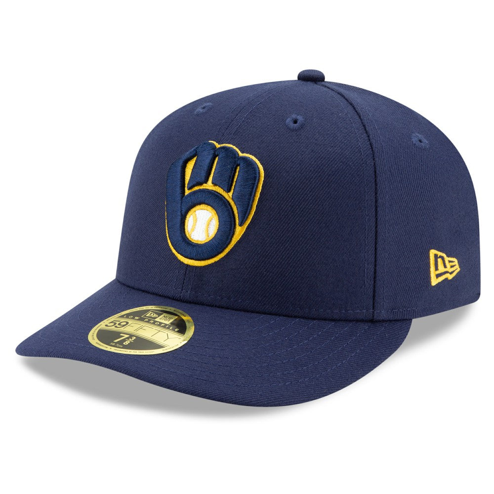 Milwaukee Brewers Authentic Collection On-Field Low Profile 59FIFTY Fitted Hat Navy