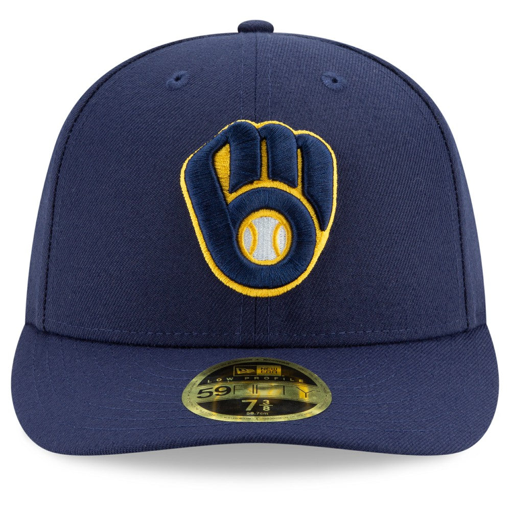Milwaukee Brewers Authentic Collection On-Field Low Profile 59FIFTY Fitted Hat Navy