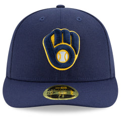 Milwaukee Brewers Authentic Collection On-Field Low Profile 59FIFTY Fitted Hat Navy
