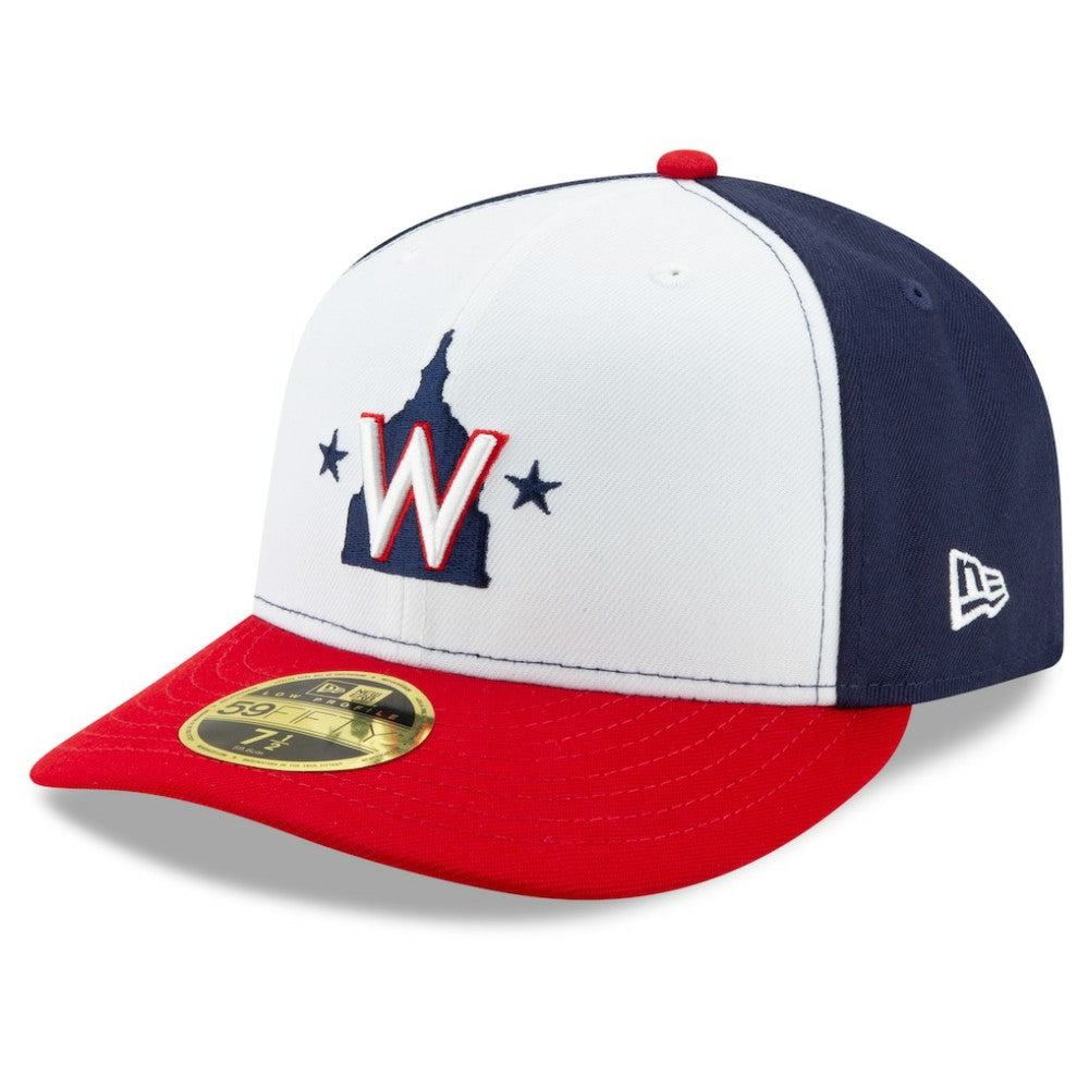 Washington Nationals Alternate 2020 Authentic Collection On-Field Low Profile Fitted Hat White/Navy