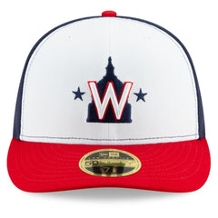 Washington Nationals Alternate 2020 Authentic Collection On-Field Low Profile Fitted Hat White/Navy