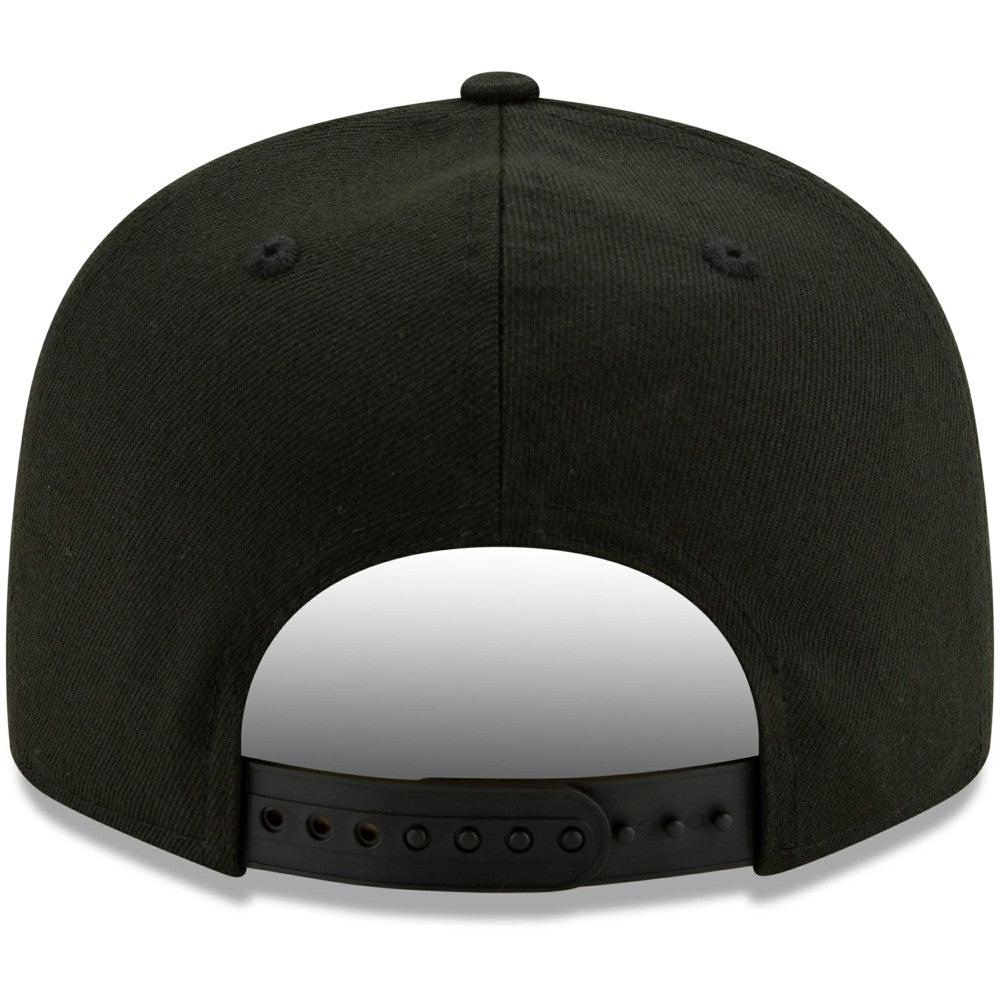 Milwaukee Brewers Black on Black 9FIFTY Snapback Adjustable Hat Black