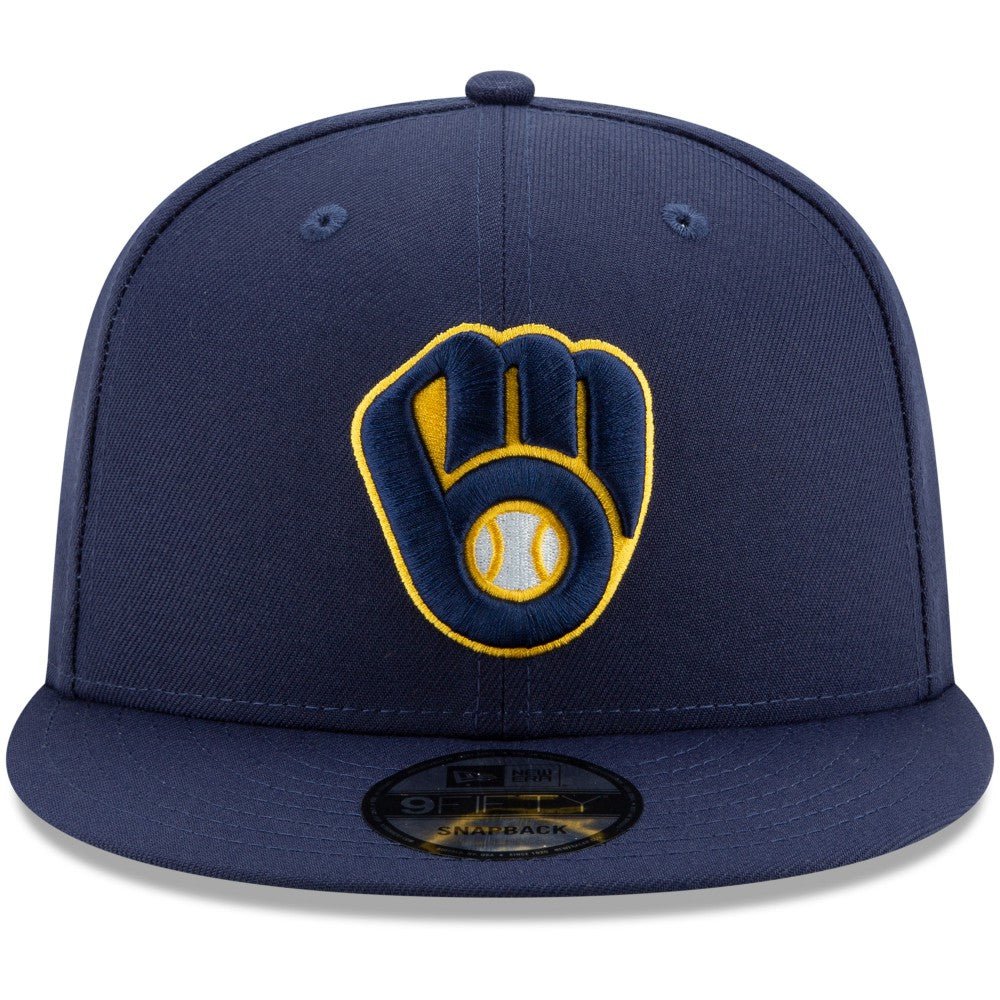 Milwaukee Brewers Team Color 9FIFTY Adjustable Hat Navy