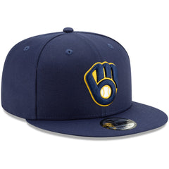 Milwaukee Brewers Team Color 9FIFTY Adjustable Hat Navy